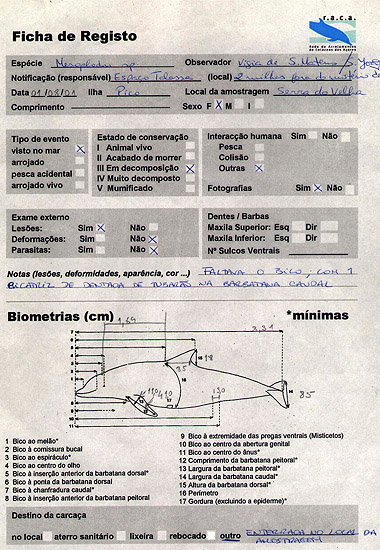 Ficha de registo